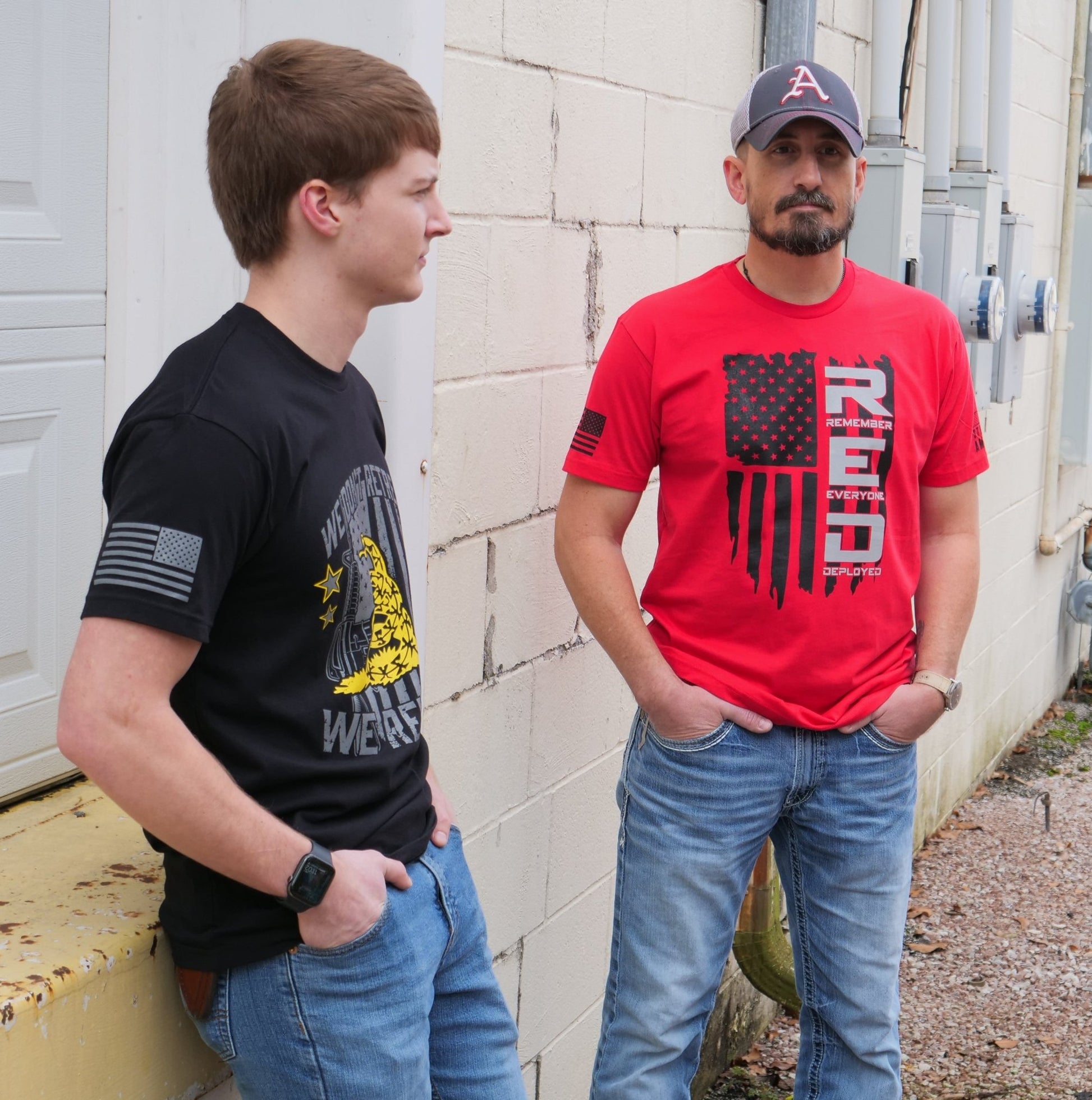 Steadfast American - Remember Everyone Deployed (R.E.D.) American Flag T-Shirt - Angler's Pro Tackle & Outdoors