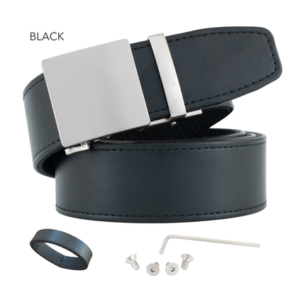 2ND AMEN Stealth Leather EDC Belt for Everyday Carry