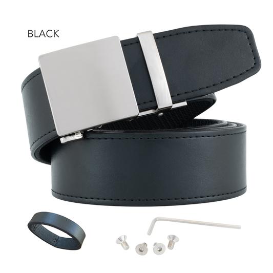 2ND AMEN Stealth Leather EDC Belt for Everyday Carry