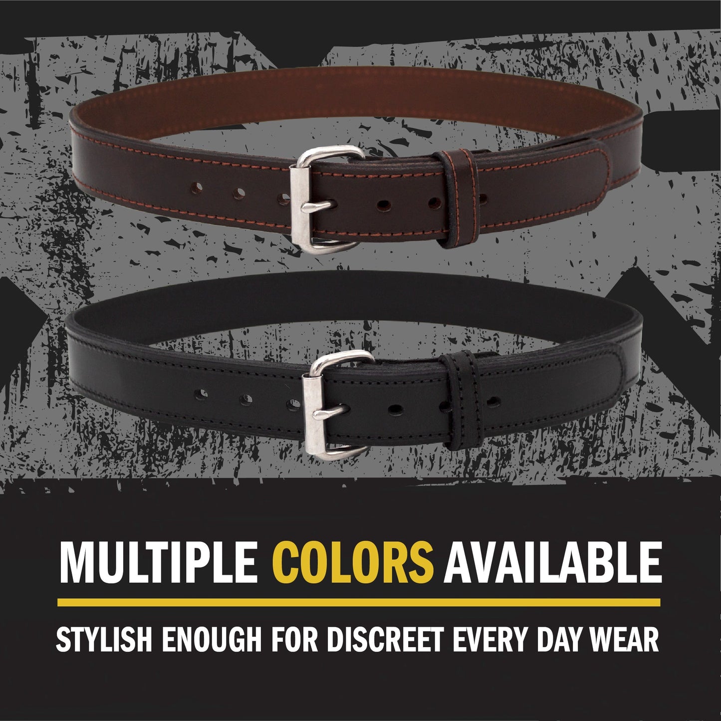 Relentless Tactical Ultimate Steel Core Concealed Carry Leather Gun Belt - Lifetime Warranty - Made In USA