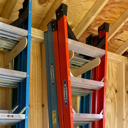 HangThis Up - Step Ladder Organizer, Shed Storage System, Yard Tool Organizer, Garden tool rack, Shed Tool Rack