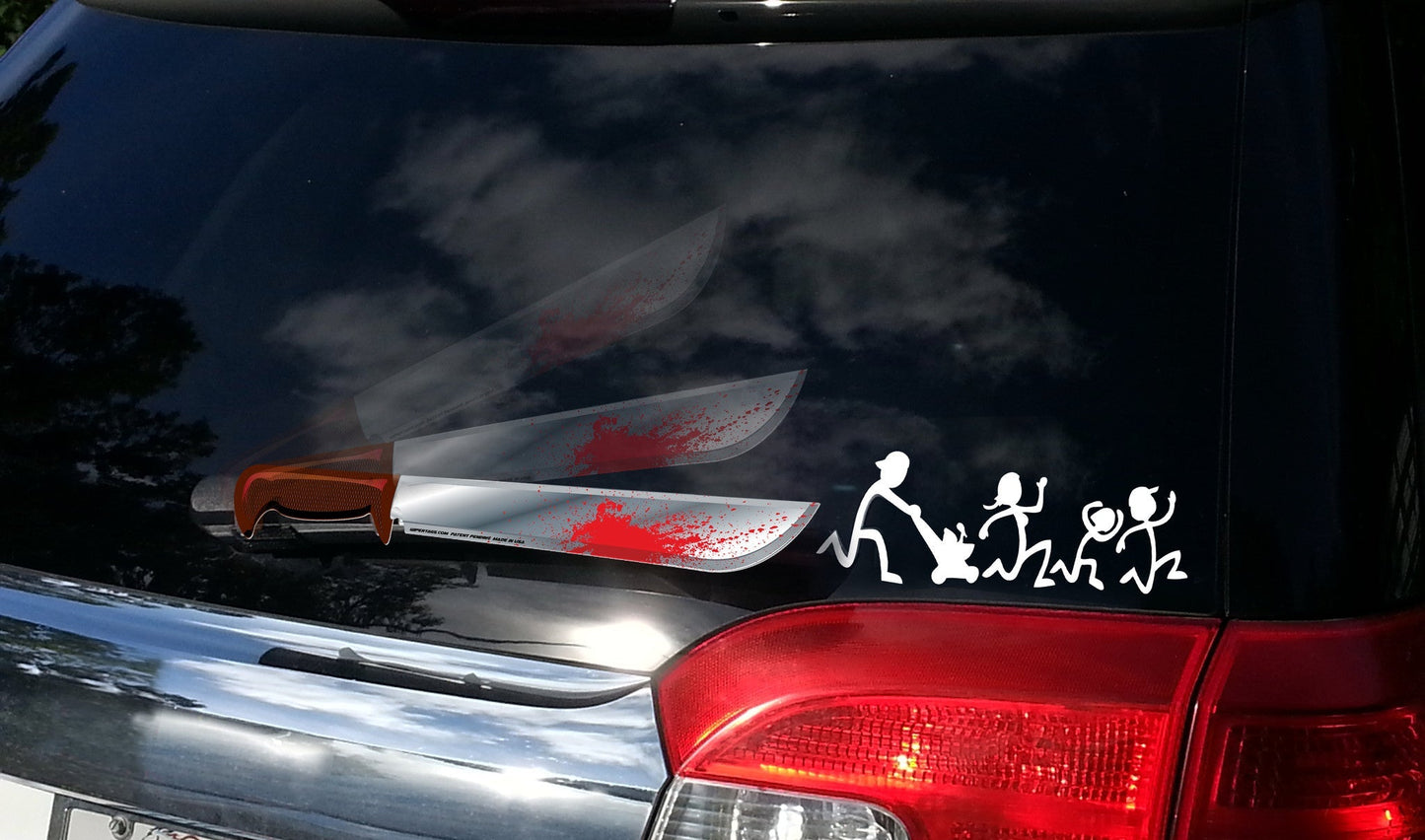 Stick Family Running Away Vinyl Decal - Angler's Pro Tackle & Outdoors