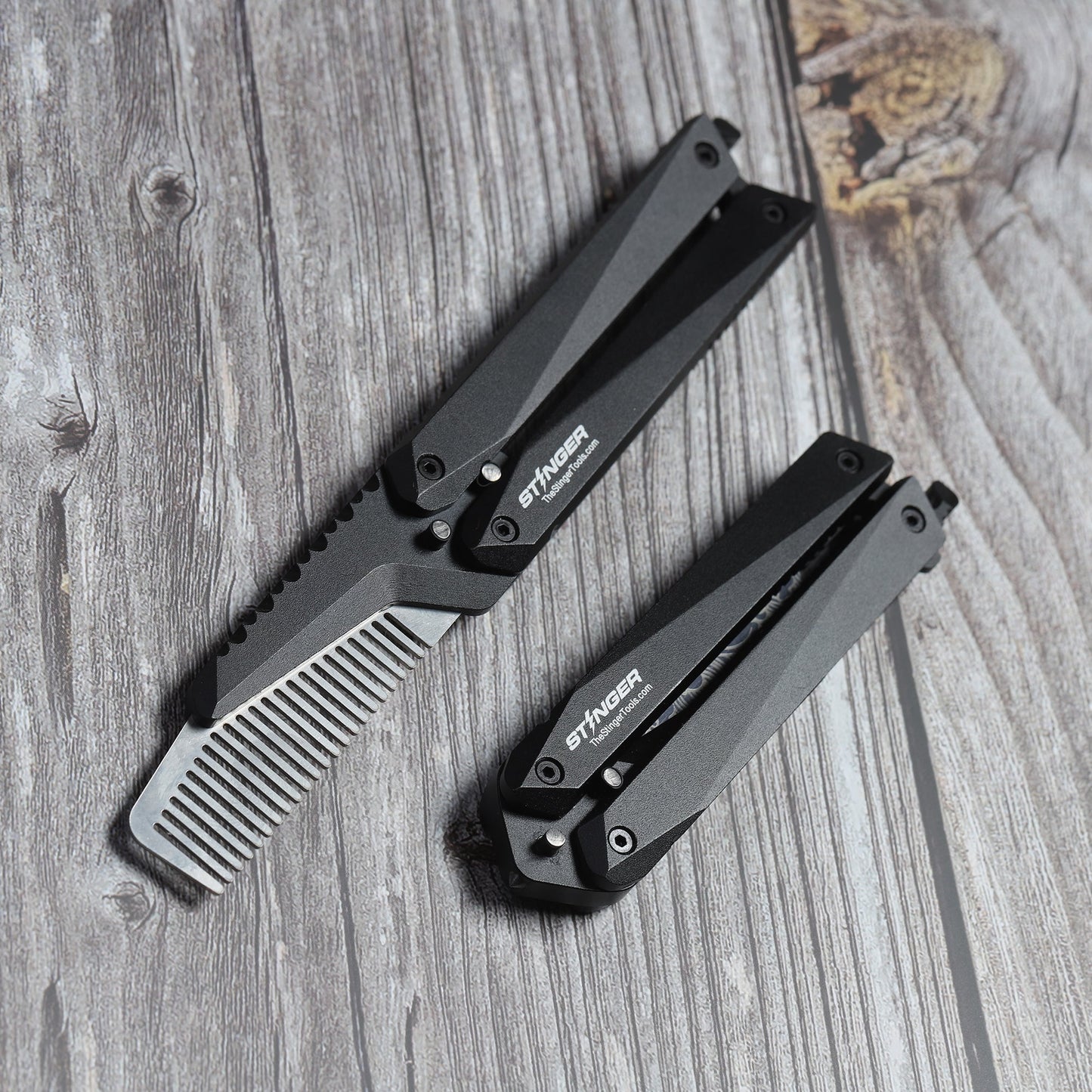 Stinger Butterfly Comb, Hair Comb, Beard Comb, Grooming Comb, EDC - Angler's Pro Tackle & Outdoors