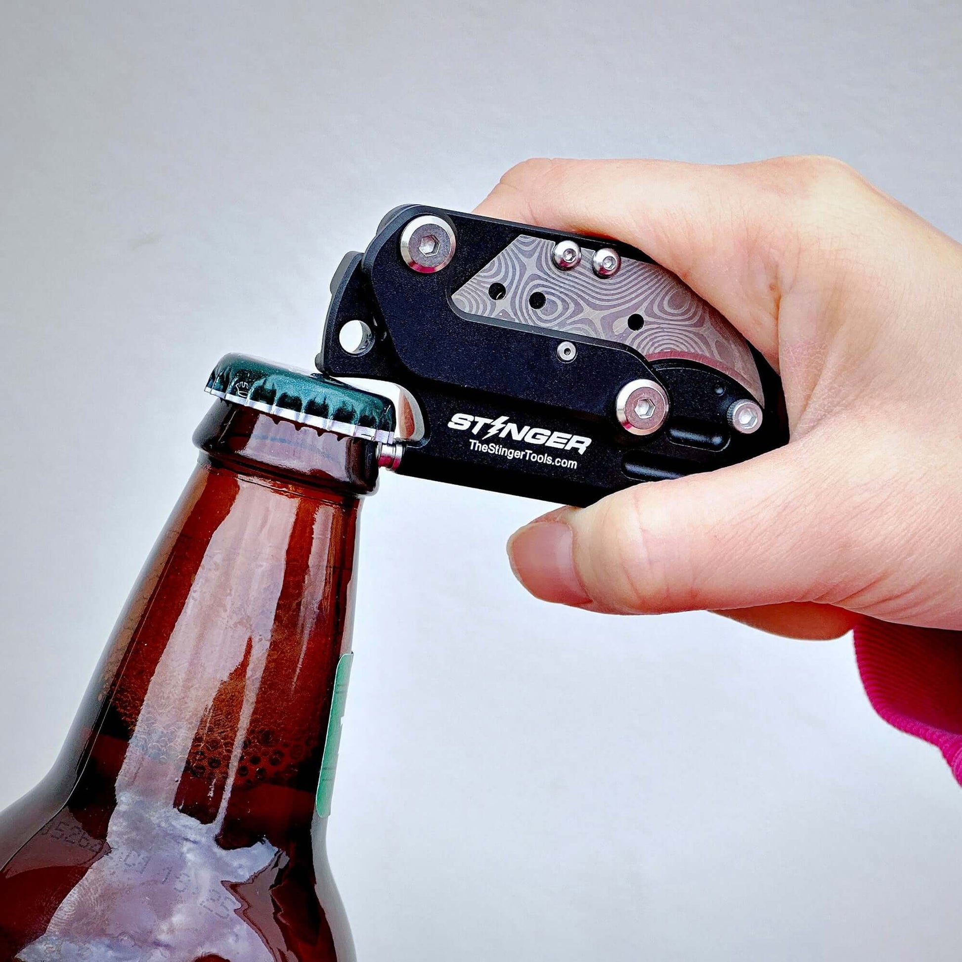 Stinger Dog Tag Blade, Folding Pocket Knife, Utility Knife - Matte Black - Angler's Pro Tackle & Outdoors