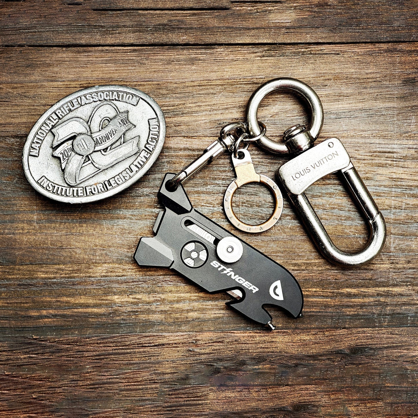 Stinger EDC Blade, Keychain Utility Knife - Matte Black - Angler's Pro Tackle & Outdoors