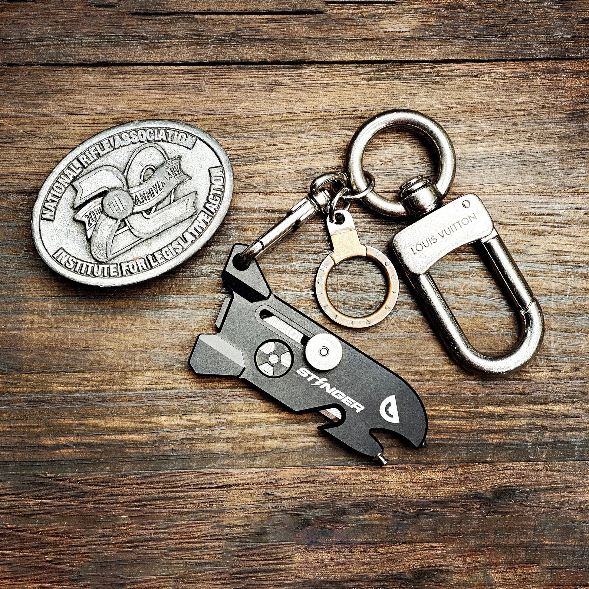 Stinger EDC Blade, Keychain Utility Knife - Matte Black - Angler's Pro Tackle & Outdoors