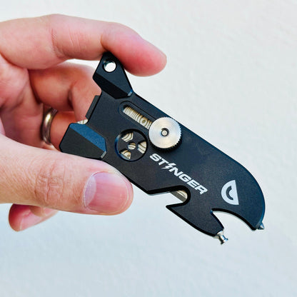 Stinger EDC Blade, Keychain Utility Knife - Matte Black - Angler's Pro Tackle & Outdoors