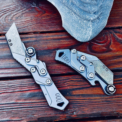 Stinger Godzilla Blade, Folding Pocket Knife, Utility Knife - Space Grey - Angler's Pro Tackle & Outdoors