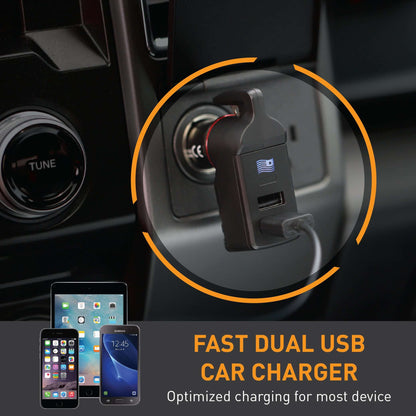 Stinger Survival Tools USB Car Charger Emergency Tool (Blue American Flag)