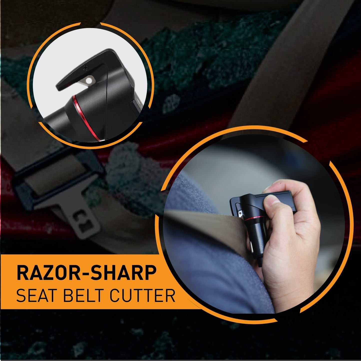 Stinger Survival Tools USB Car Charger Emergency Tool (Red Punisher)