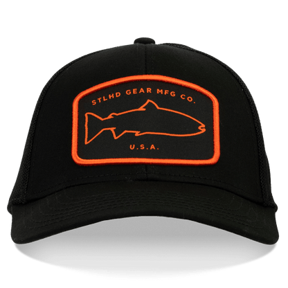 STLHD Back Bouncer Flex Fit Trucker Hat Black - Angler's Pro Tackle & Outdoors