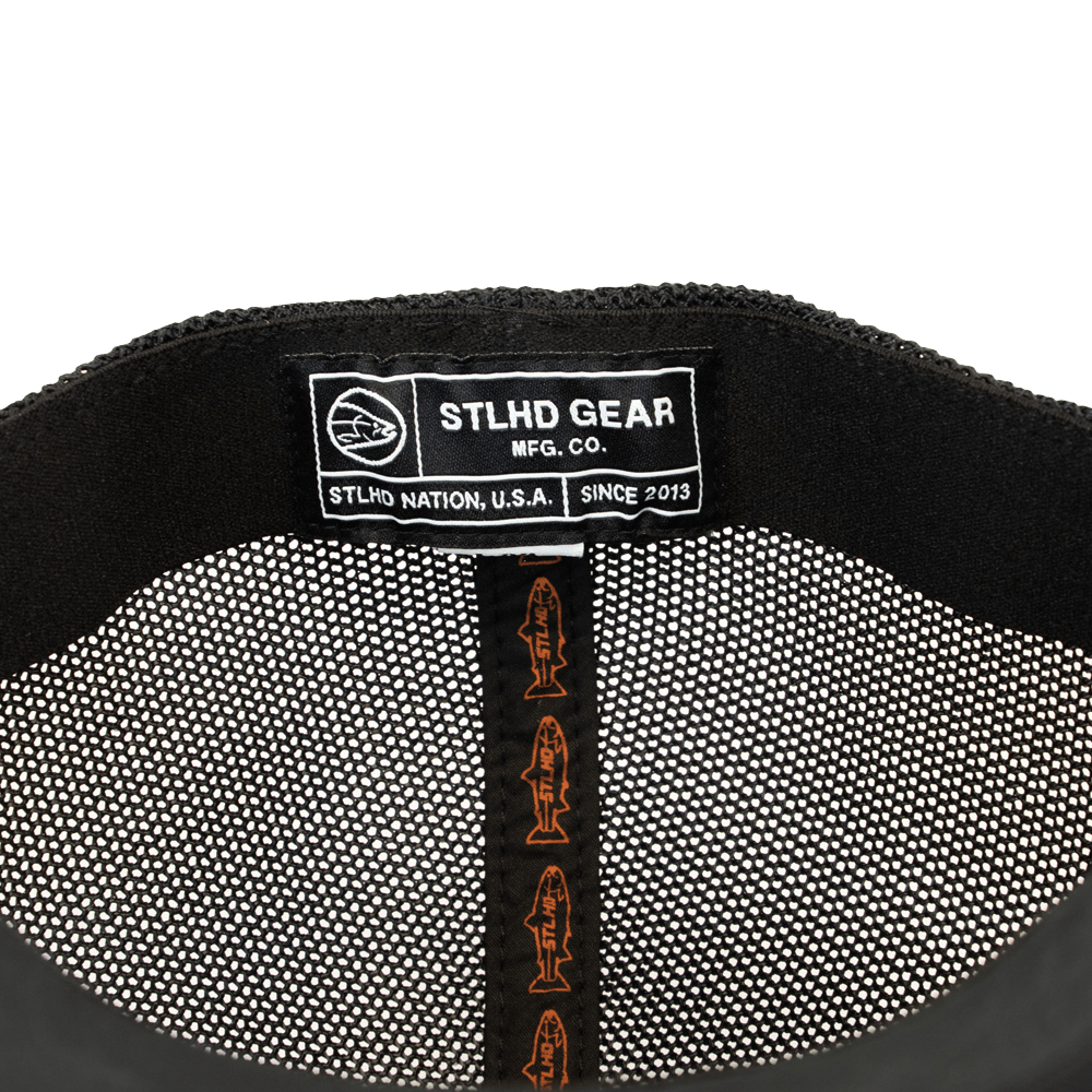 STLHD Back Bouncer Flex Fit Trucker Hat Black - Angler's Pro Tackle & Outdoors