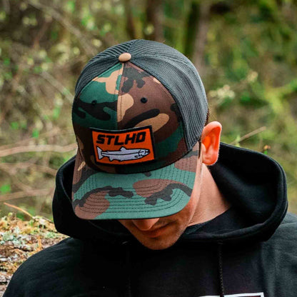 STLHD Camo Snapback Trucker Hat - Angler's Pro Tackle & Outdoors