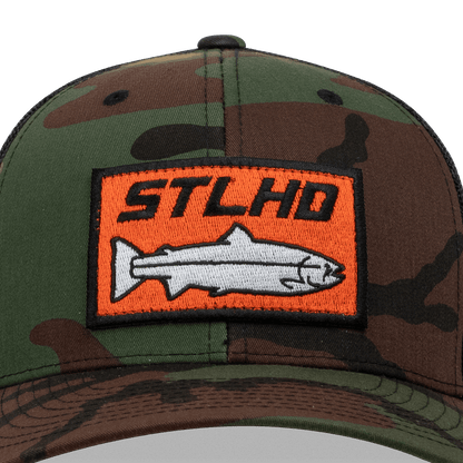 STLHD Camo Snapback Trucker Hat - Angler's Pro Tackle & Outdoors