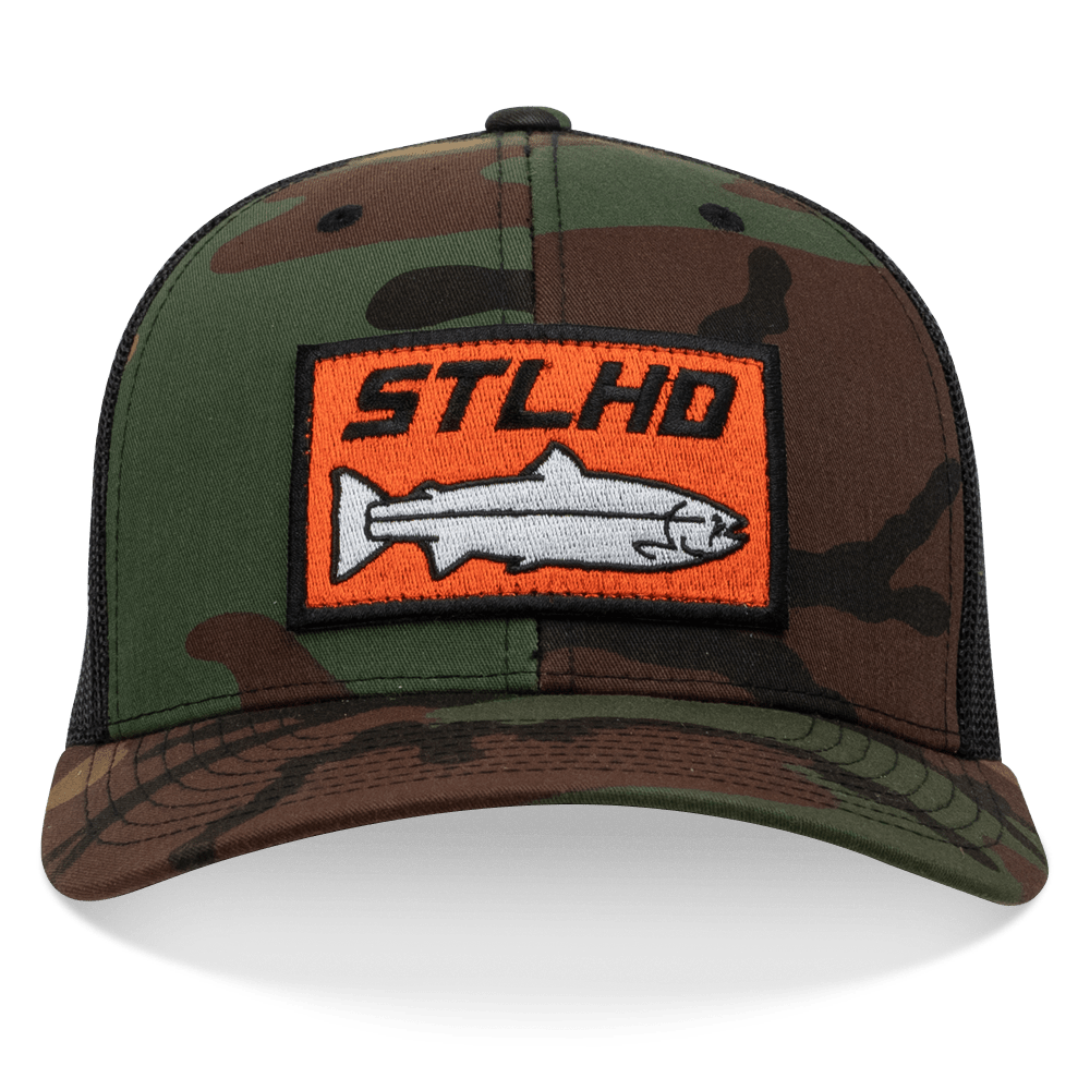 STLHD Camo Snapback Trucker Hat - Angler's Pro Tackle & Outdoors