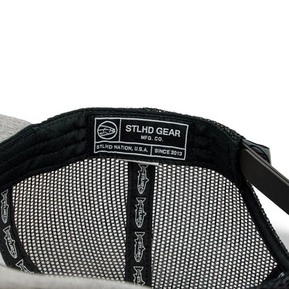 STLHD Chrome Edition Heather Grey/Black Trucker Snapback Hat