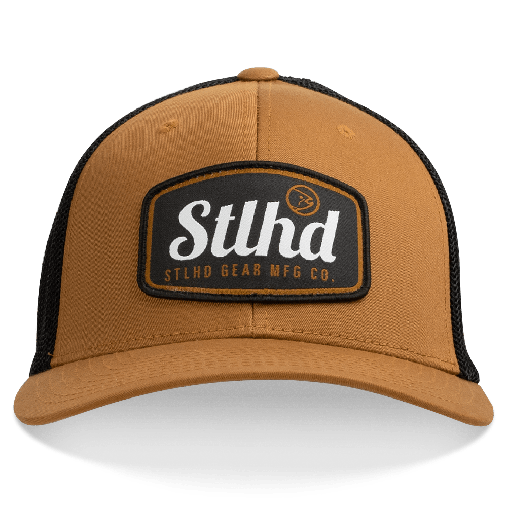 STLHD Hard Times Flex Fit Trucker Camel/Black - Angler's Pro Tackle & Outdoors