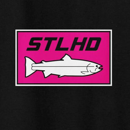 STLHD Men's Neon Pink Black Standard Hoodie - Angler's Pro Tackle & Outdoors