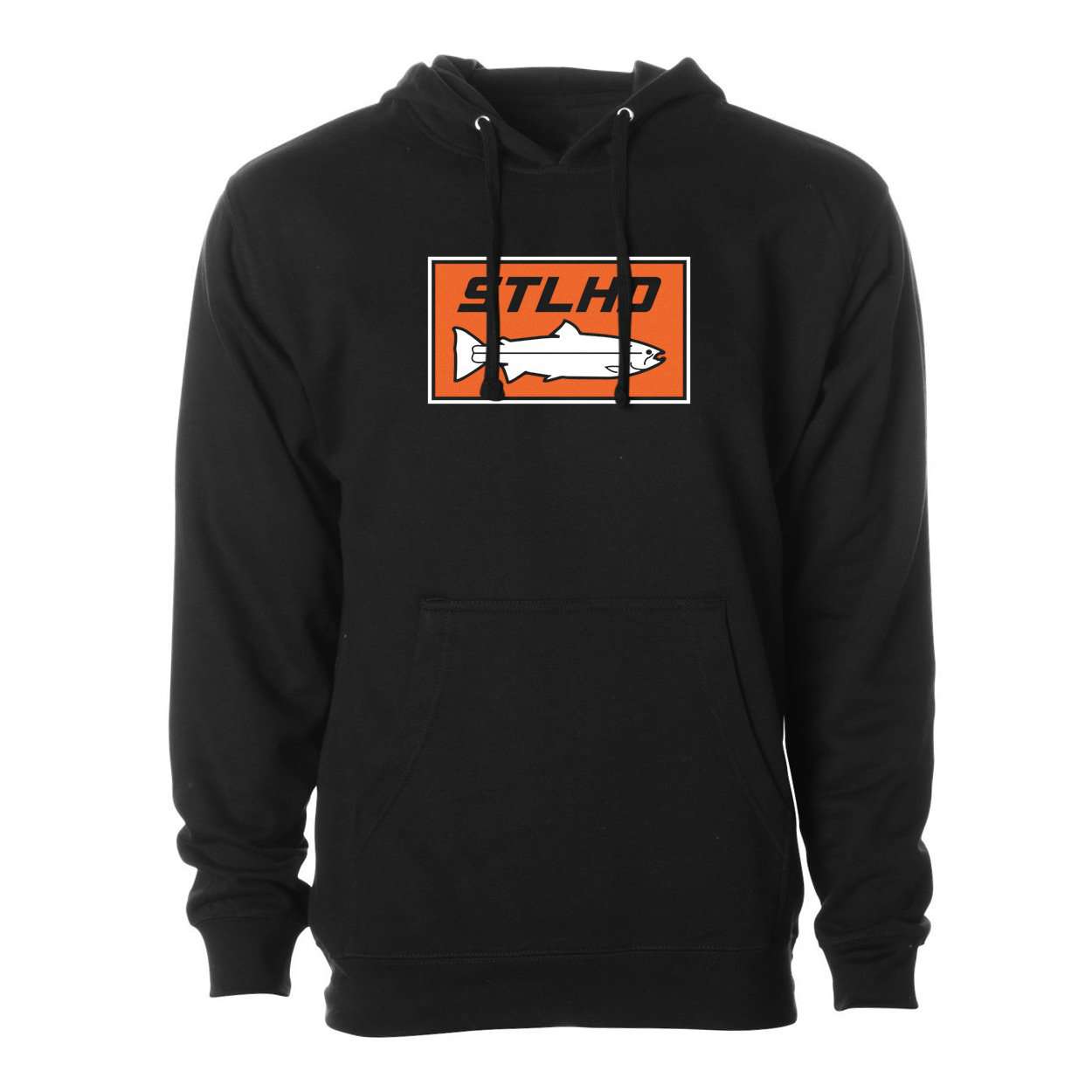 STLHD Men's Standard Logo Black Standard Hoodie - Angler's Pro Tackle & Outdoors