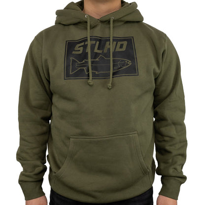 STLHD Men's Tidewater Army Green Premium Hoodie - Angler's Pro Tackle & Outdoors