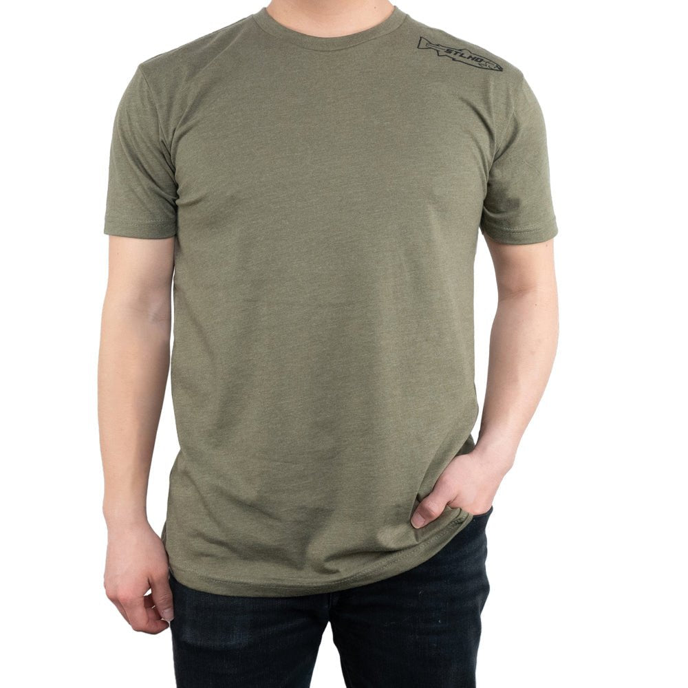 STLHD Men's United T-Shirt Military Green - Angler's Pro Tackle & Outdoors