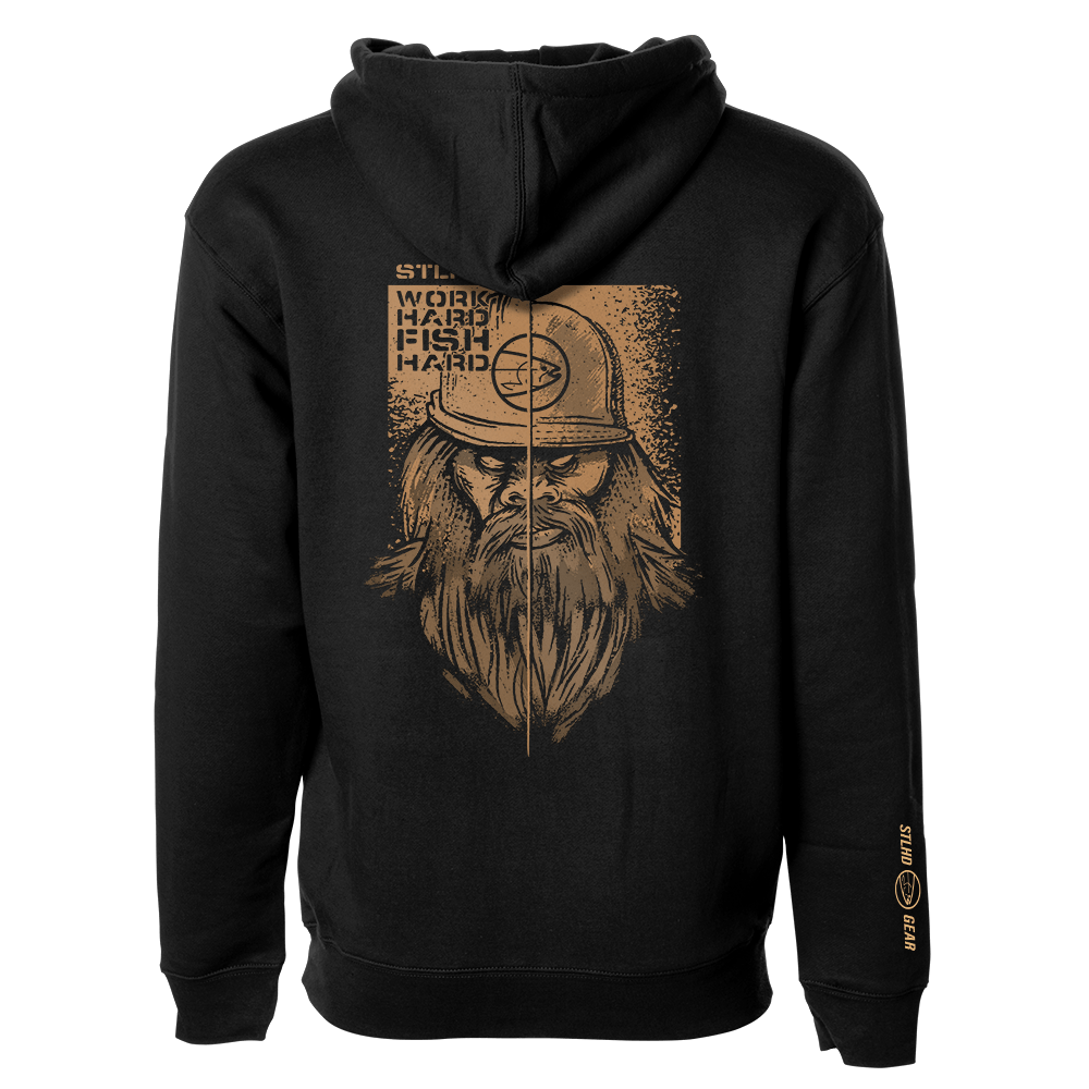 STLHD Men’s Work Hard Fish Hard Premium Hoodie - Angler's Pro Tackle & Outdoors