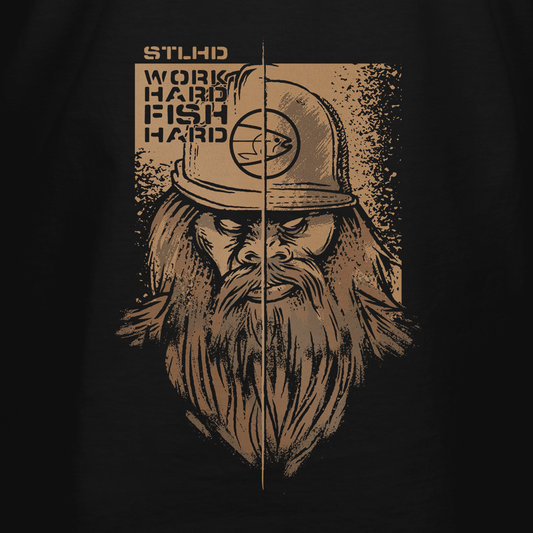 STLHD Men’s Work Hard Fish Hard T-Shirt - Angler's Pro Tackle & Outdoors