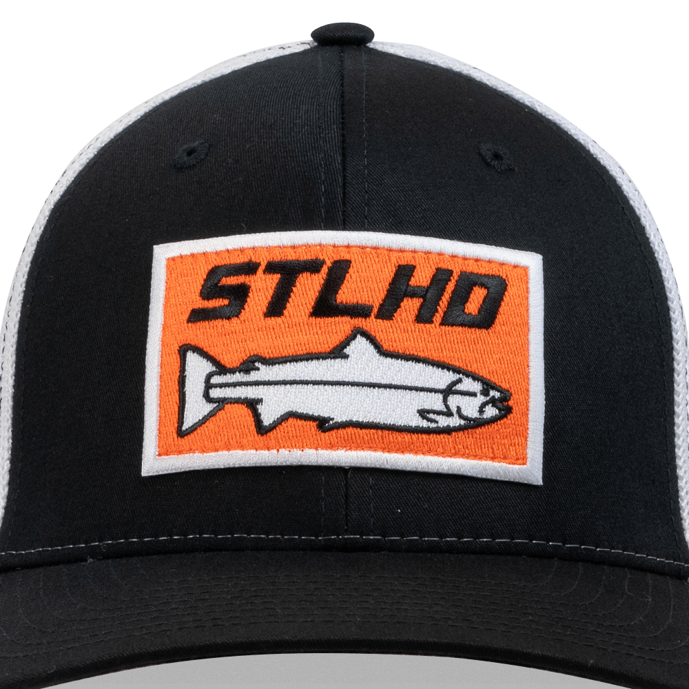 STLHD Standard Black/White Flex fit Hat - Angler's Pro Tackle & Outdoors