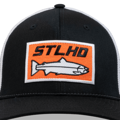 STLHD Standard Black/White Flex fit Hat - Angler's Pro Tackle & Outdoors