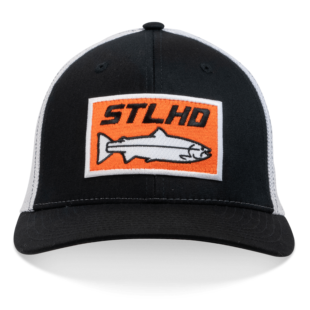 STLHD Standard Black/White Flex fit Hat - Angler's Pro Tackle & Outdoors