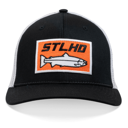 STLHD Standard Black/White Flex fit Hat - Angler's Pro Tackle & Outdoors