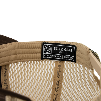 STLHD Steelhide Brown/Khaki Snapback Hat