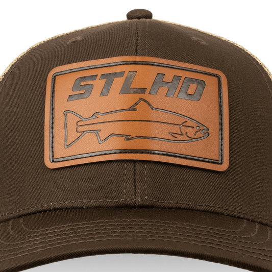STLHD Steelhide Brown/Khaki Snapback Hat - Angler's Pro Tackle & Outdoors