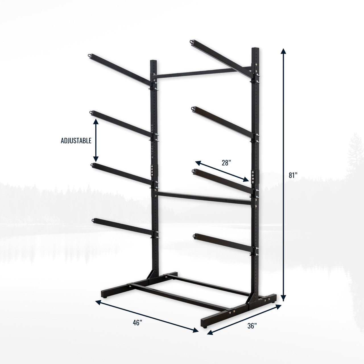 StoreYourBoard - Freestanding G-Watersport | 4 Level | Black - Angler's Pro Tackle & Outdoors