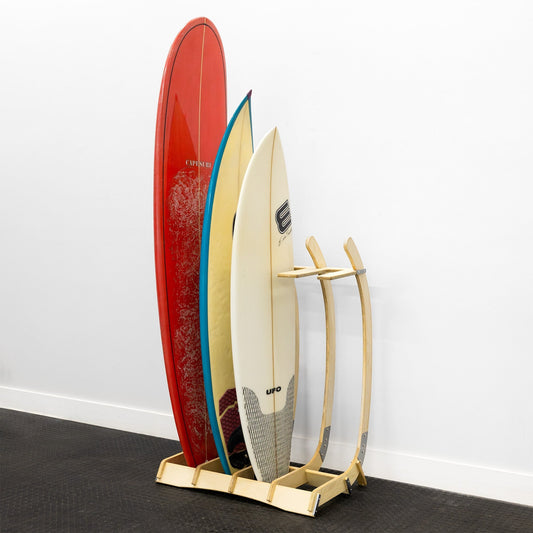 StoreYourBoard - Freestanding Surf Rack | Wooden Surfboard Display Stand - Angler's Pro Tackle & Outdoors