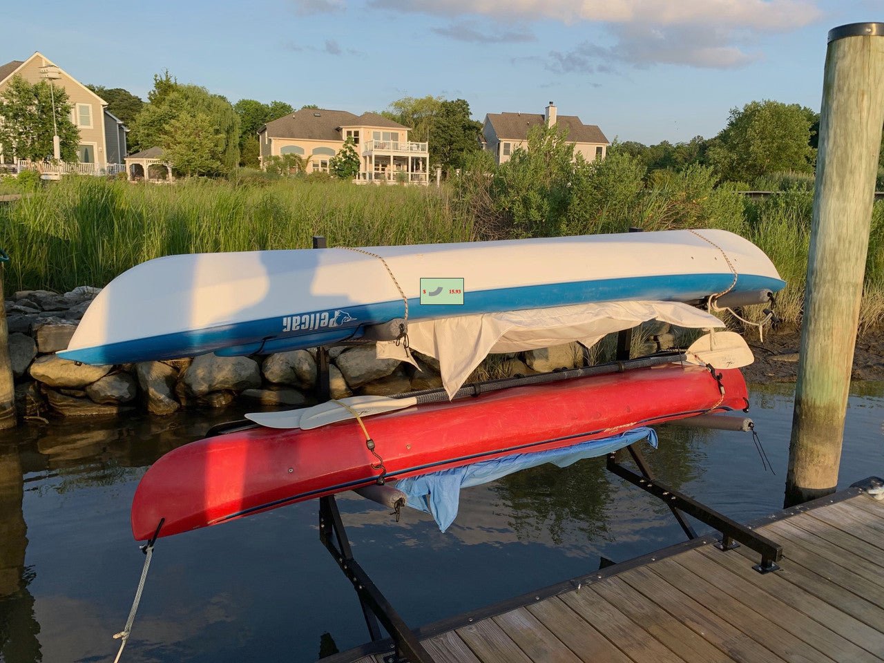 StoreYourBoard - G-Kayak Dock Storage Rack | Adjustable Levels | Over The Water - Angler's Pro Tackle & Outdoors