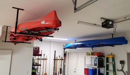 StoreYourBoard - Hi-Port 2 Kayak Ceiling Rack | Adjustable Overhead Storage Mount - Angler's Pro Tackle & Outdoors