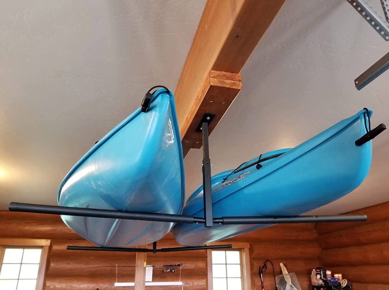 StoreYourBoard - Hi-Port 2 Kayak Ceiling Rack | Adjustable Overhead Storage Mount - Angler's Pro Tackle & Outdoors