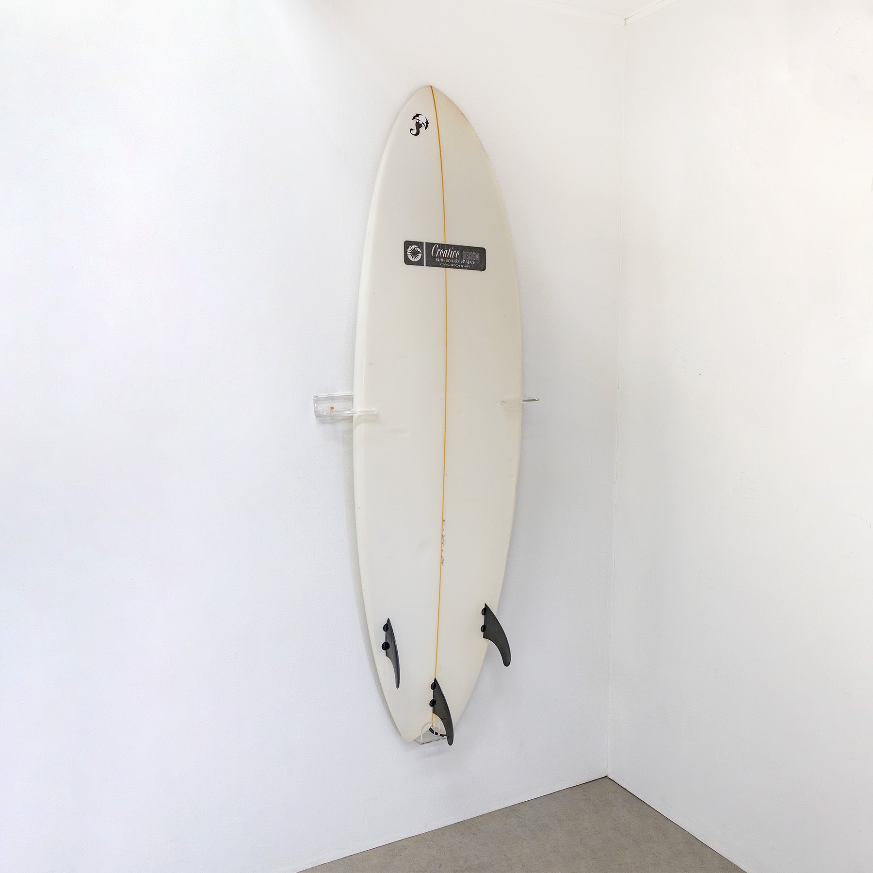 StoreYourBoard - Vertical Surfboard Display Rack | Clear Acrylic Wall Mount - Angler's Pro Tackle & Outdoors