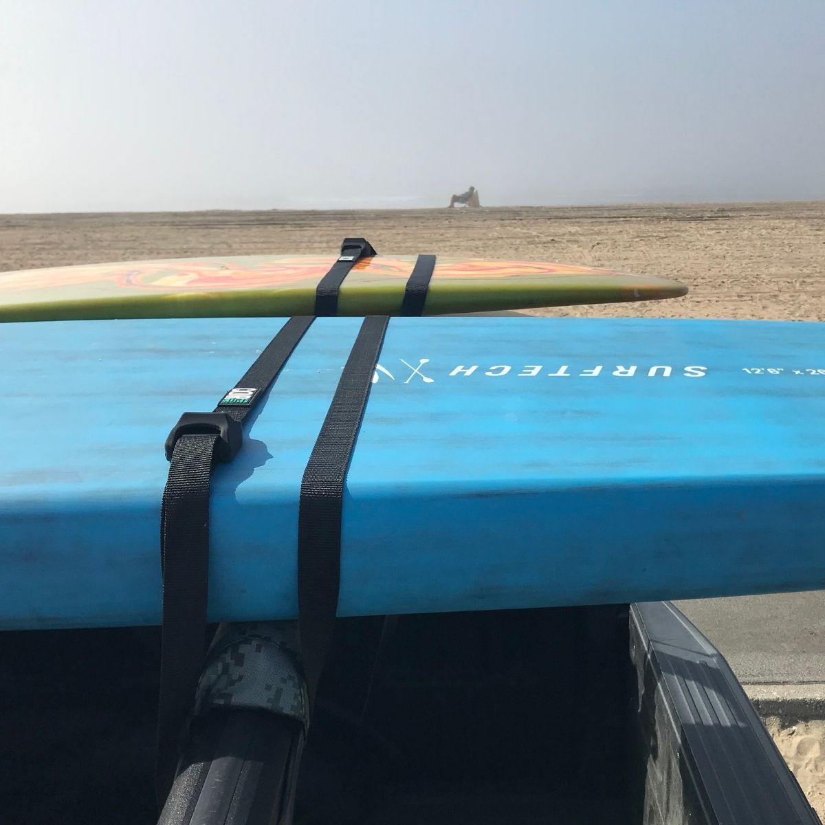 COR Surf Aero Roof Rack Pad with 10' Scratch-Resistant Tie Downs(Wide Aero Bars)