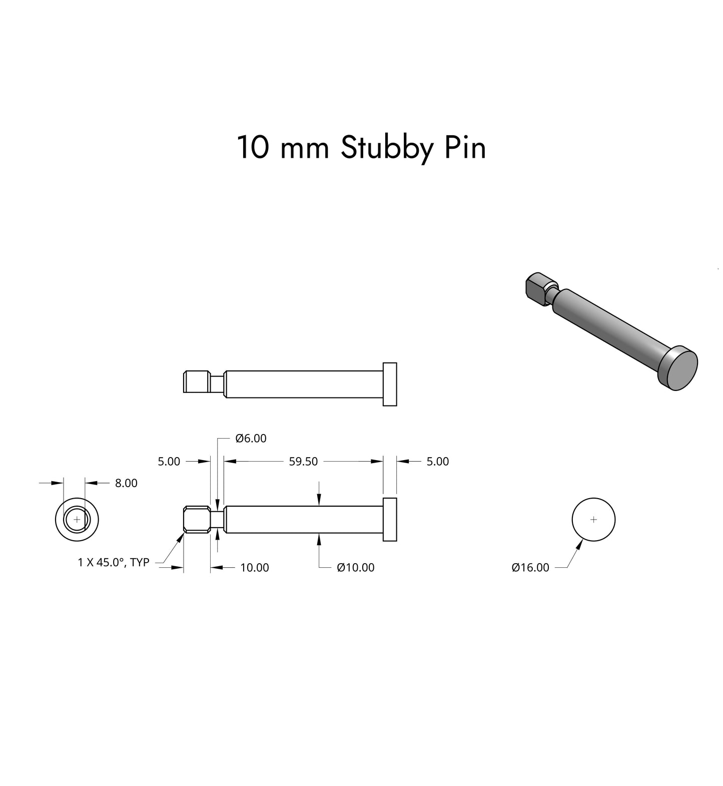 Bixpy Versa Rudder Pin