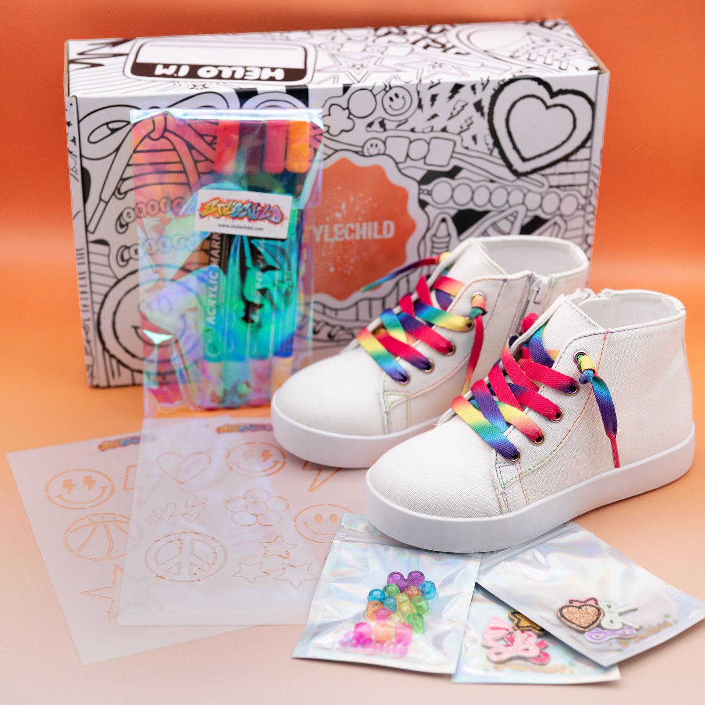 StyleChild  DIY Sneaker Kit - High Top