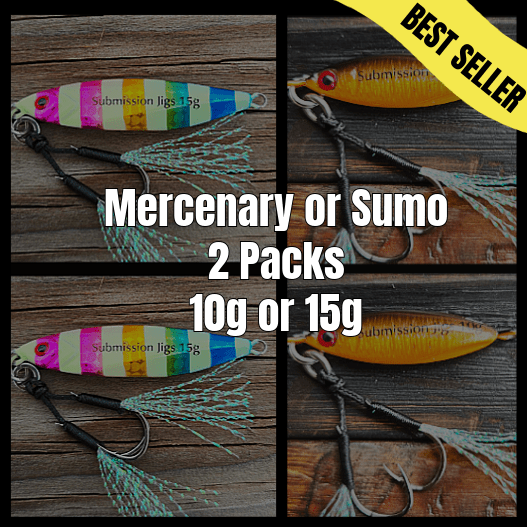 Submission Jigs - Micro Sumo and Mercenary - Slow Pitch Jigs - 2 packs - Angler's Pro Tackle & Outdoors