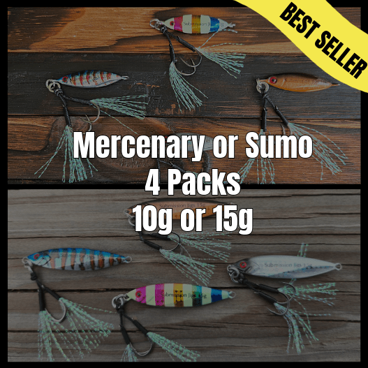 Submission Jigs - Micro Sumo and Mercenary - Slow Pitch Jigs - 4 Packs - Angler's Pro Tackle & Outdoors