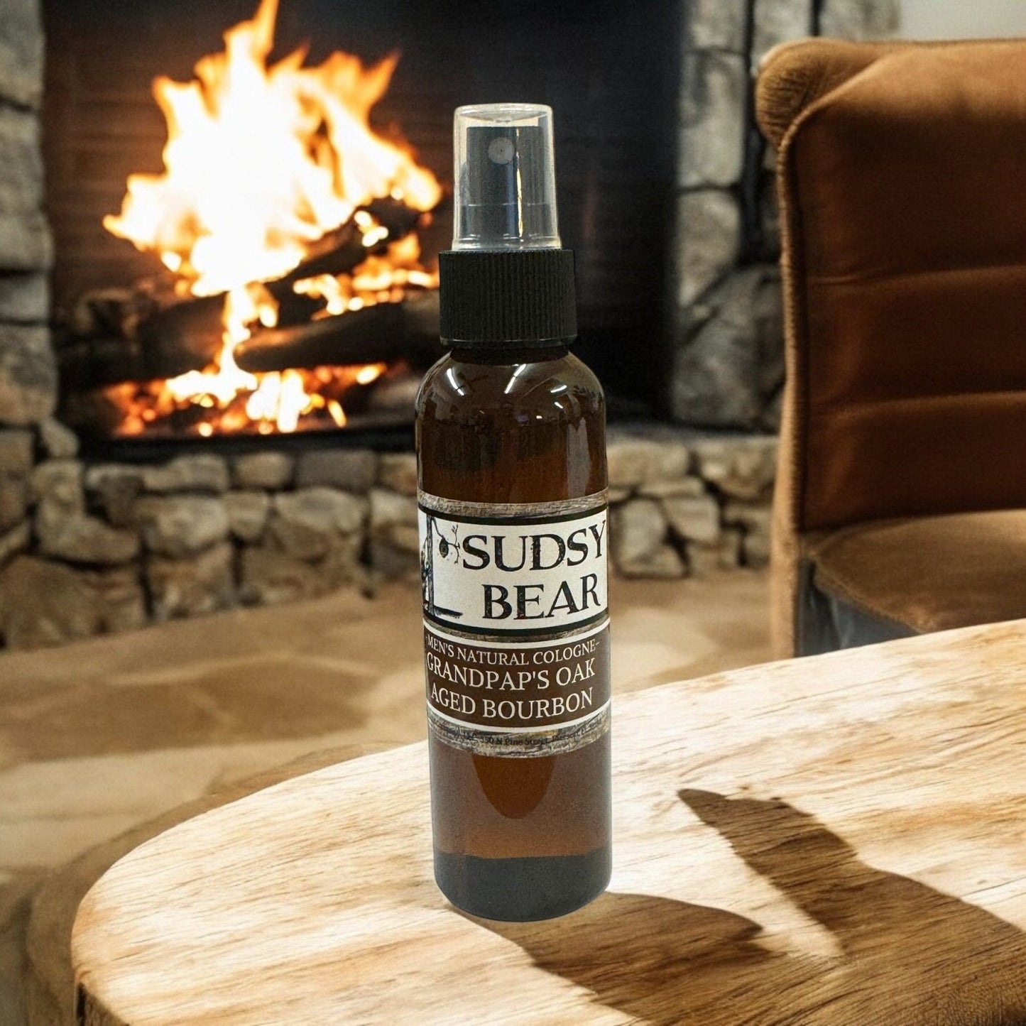 Sudsy Bear - Grandpap's Oak Aged Bourbon - Natural Cologne - Angler's Pro Tackle & Outdoors