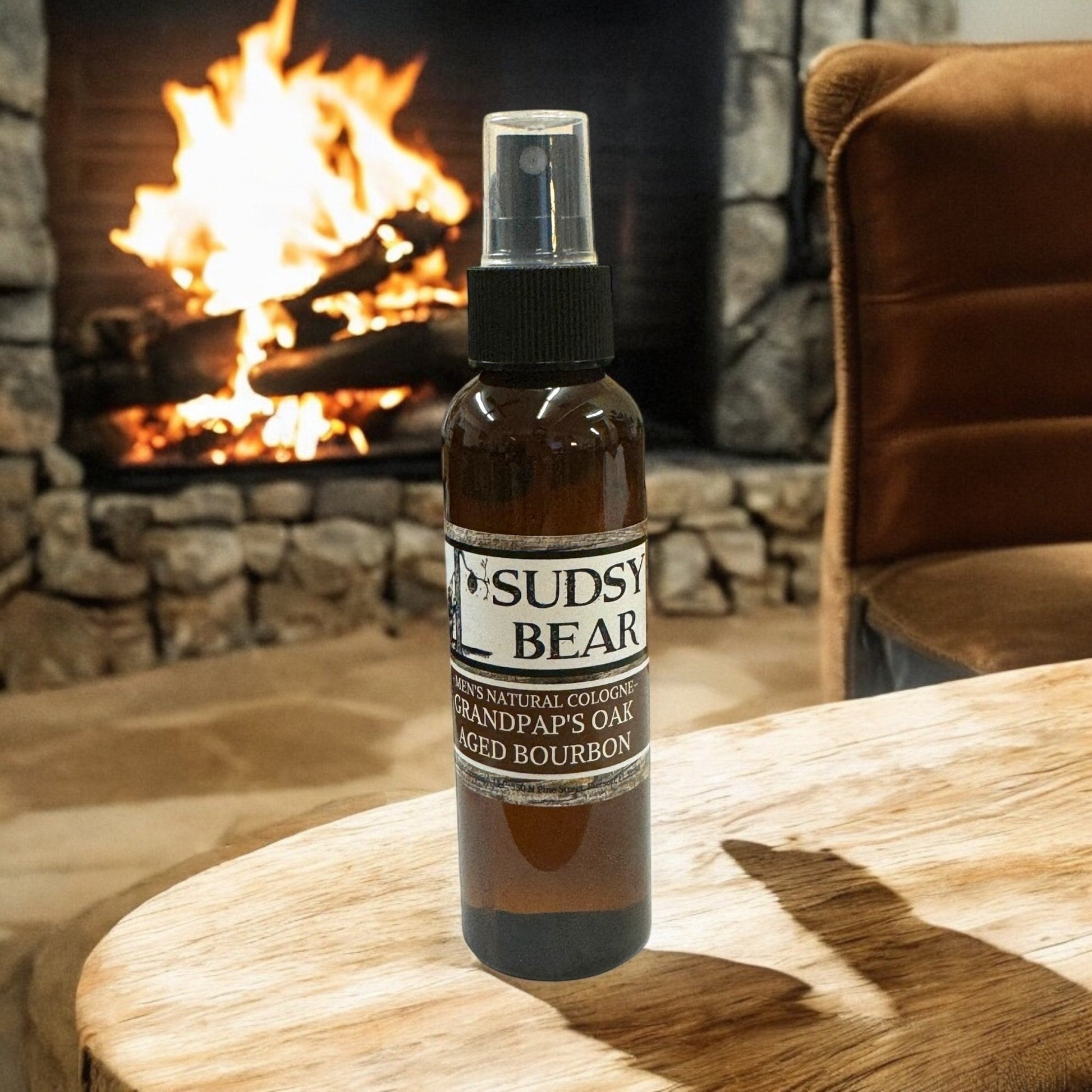 Sudsy Bear - Grandpap's Oak Aged Bourbon - Natural Cologne - Angler's Pro Tackle & Outdoors