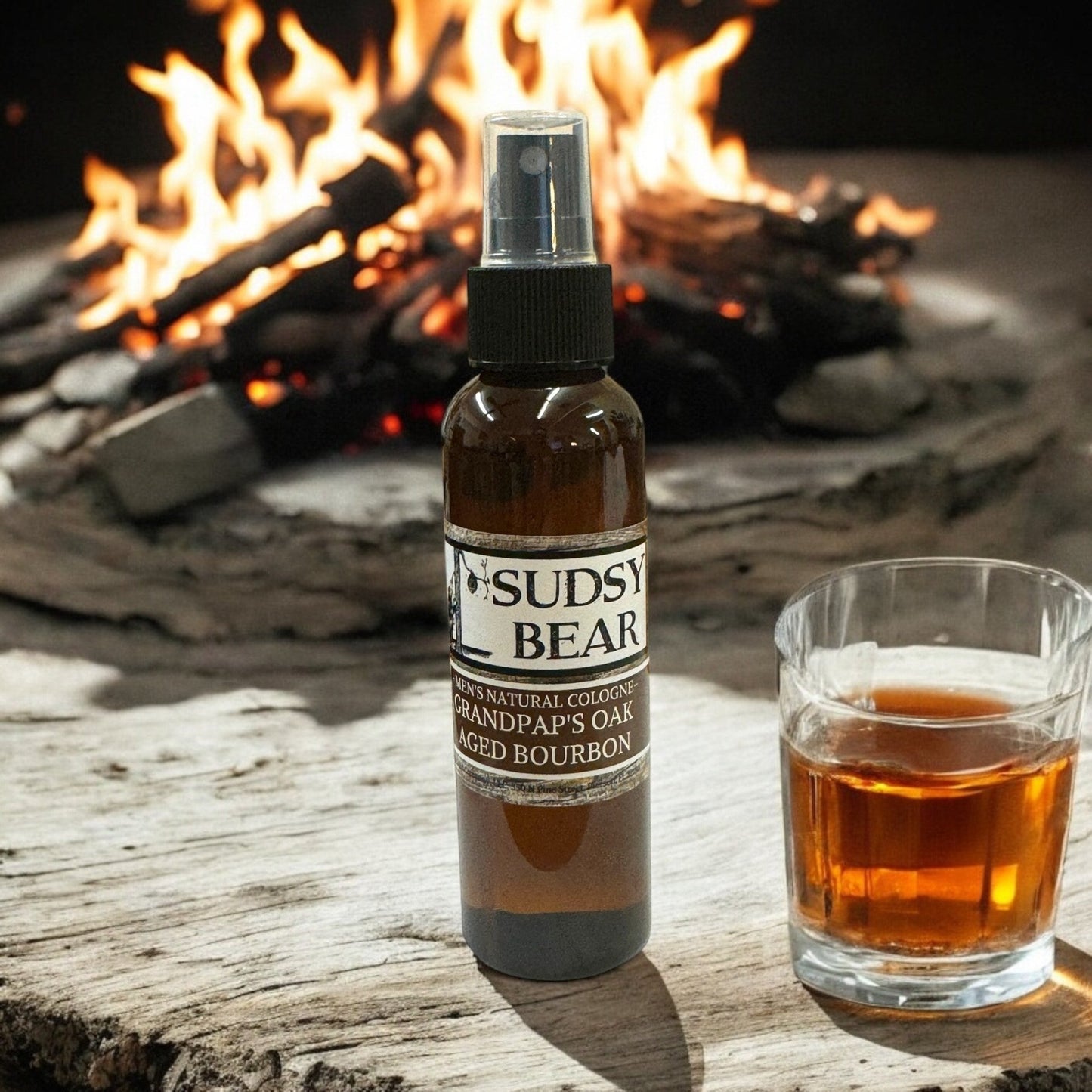 Sudsy Bear - Grandpap's Oak Aged Bourbon - Natural Cologne - Angler's Pro Tackle & Outdoors