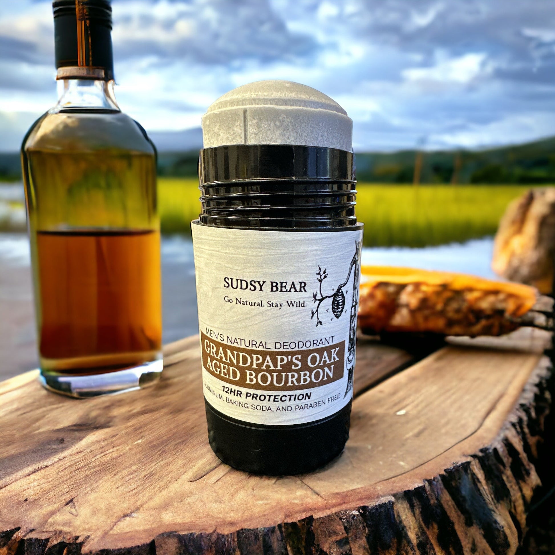 Sudsy Bear - Grandpap's Oak Aged Bourbon - Natural Deodorant - Angler's Pro Tackle & Outdoors