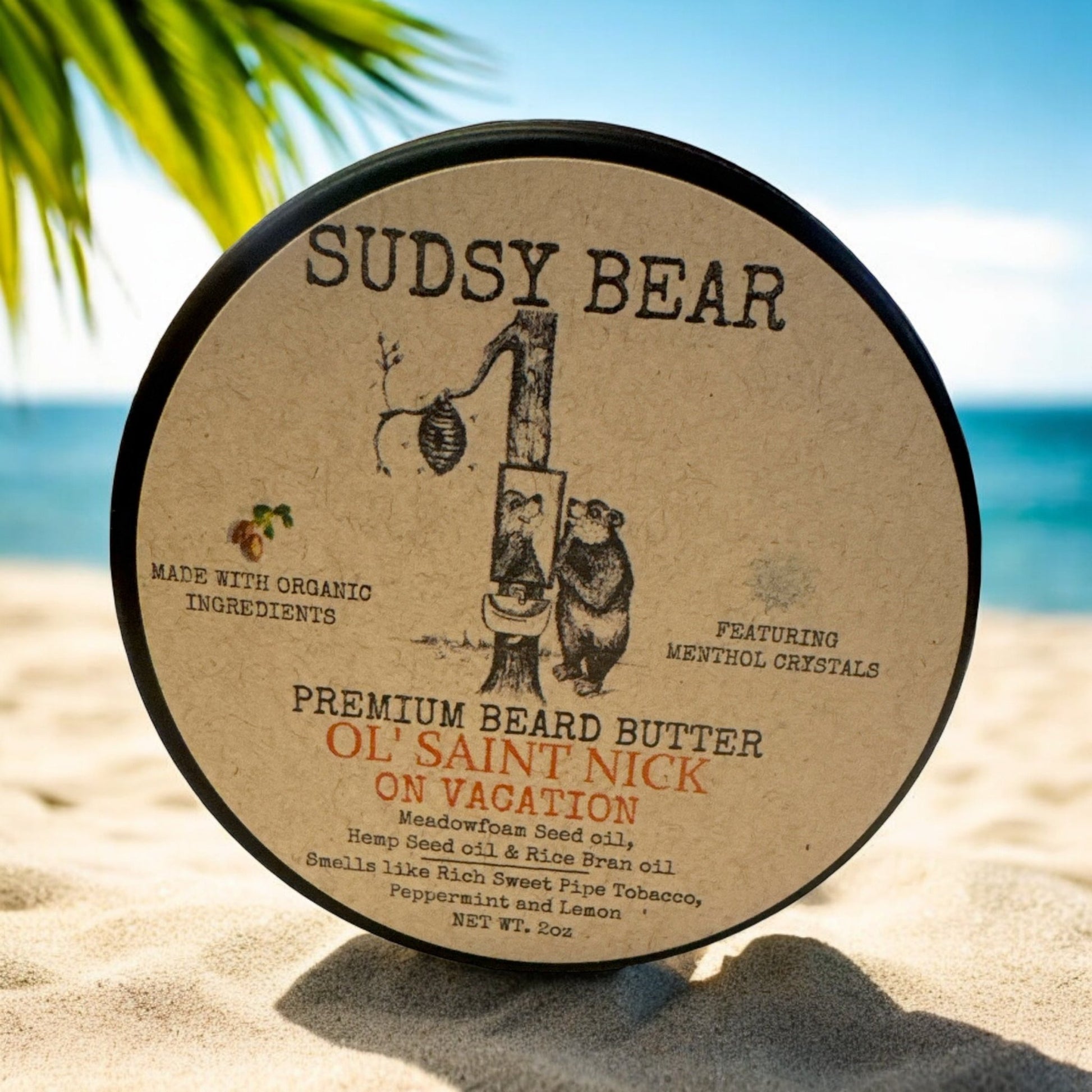 Sudsy Bear - Ol' Saint Nick on Vacation - Premium Beard Butter - Angler's Pro Tackle & Outdoors
