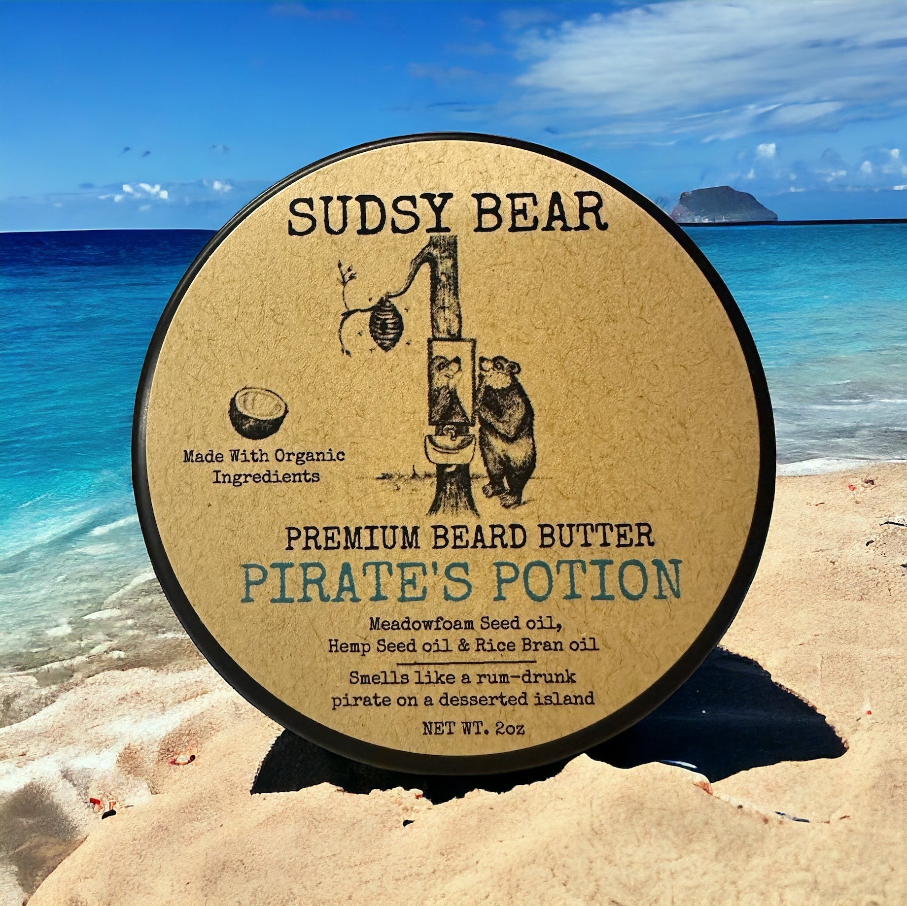 Sudsy Bear - Pirate's Potion - Premium Natural Beard Butter - Angler's Pro Tackle & Outdoors